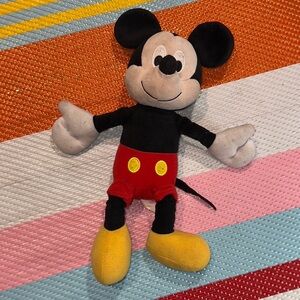 Disney Mickey Mouse Plush Doll Black Red Yellow